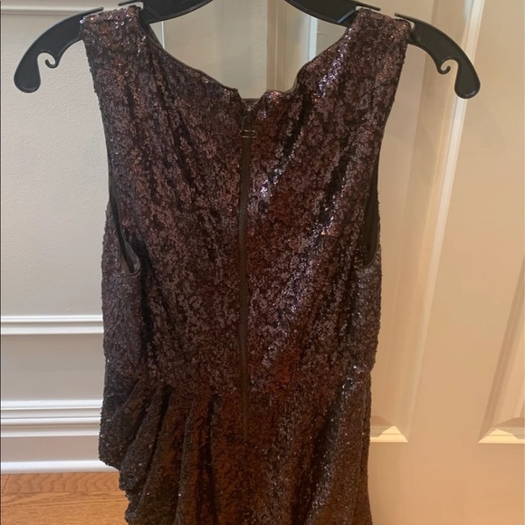 Alice and Olivia brown sequin dress - Picture 3 of 4